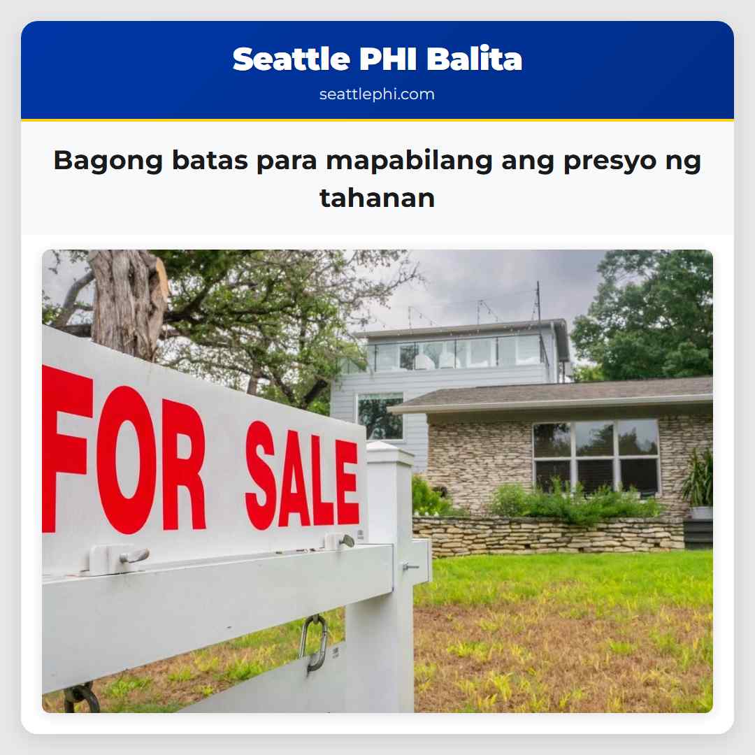Bagong batas para mapabilang ang presyo ng tahanan