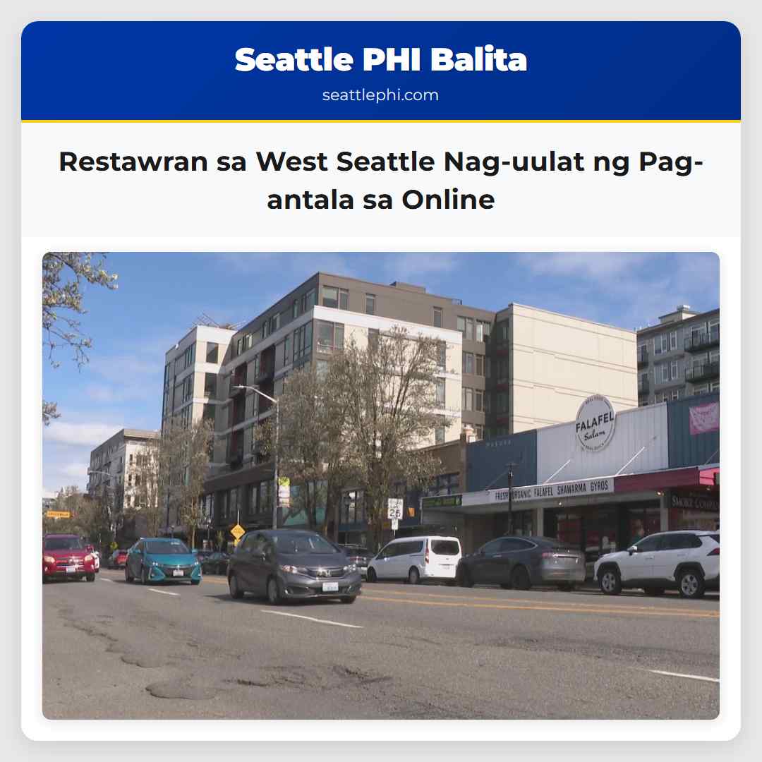 Restawran sa West Seattle Nag-uulat ng Pag-antala