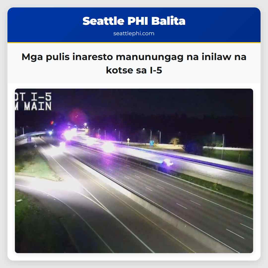 Mga pulis inaresto manunungag na inilaw na kotse