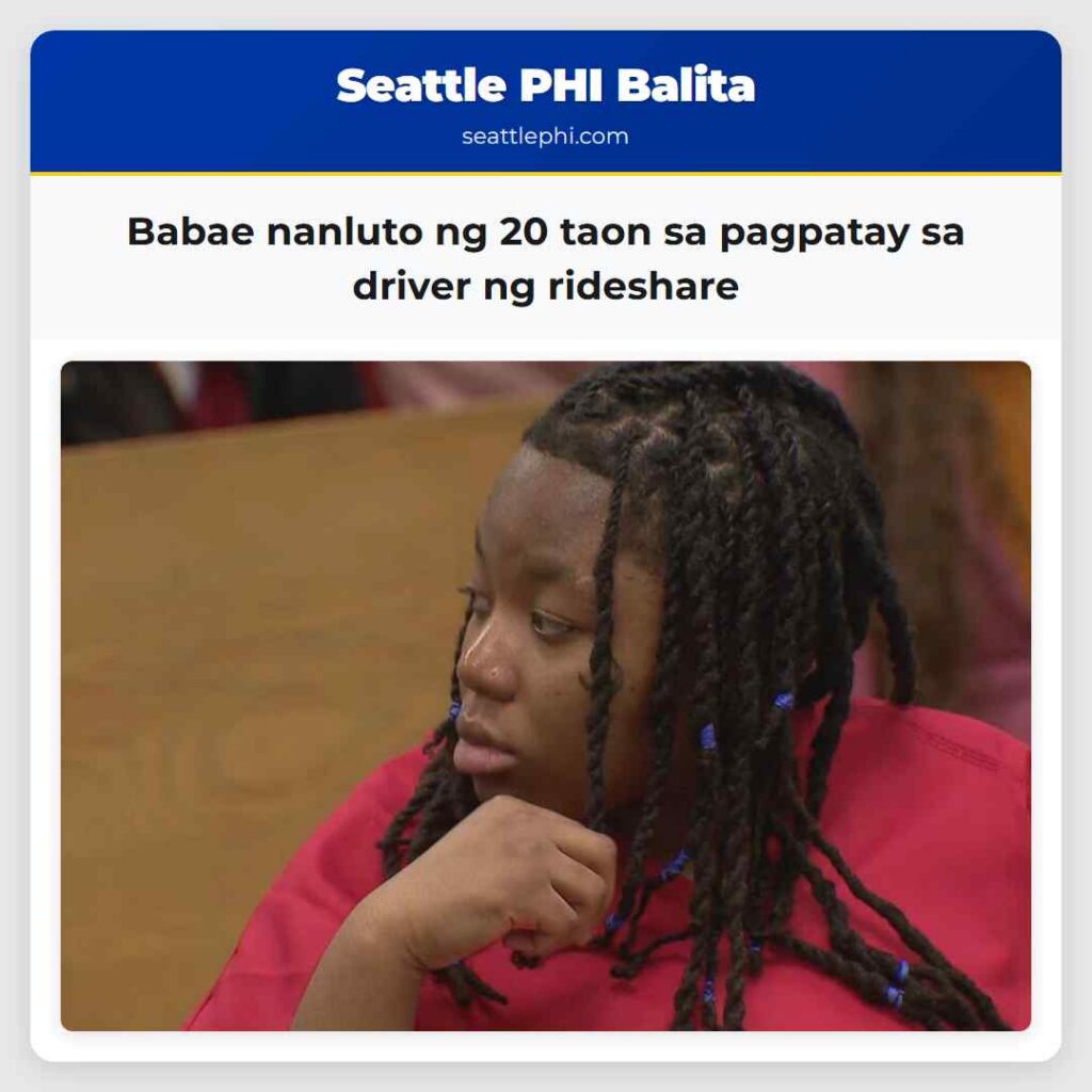 Babae nanluto ng 20 taon sa pagpatay sa driver ng