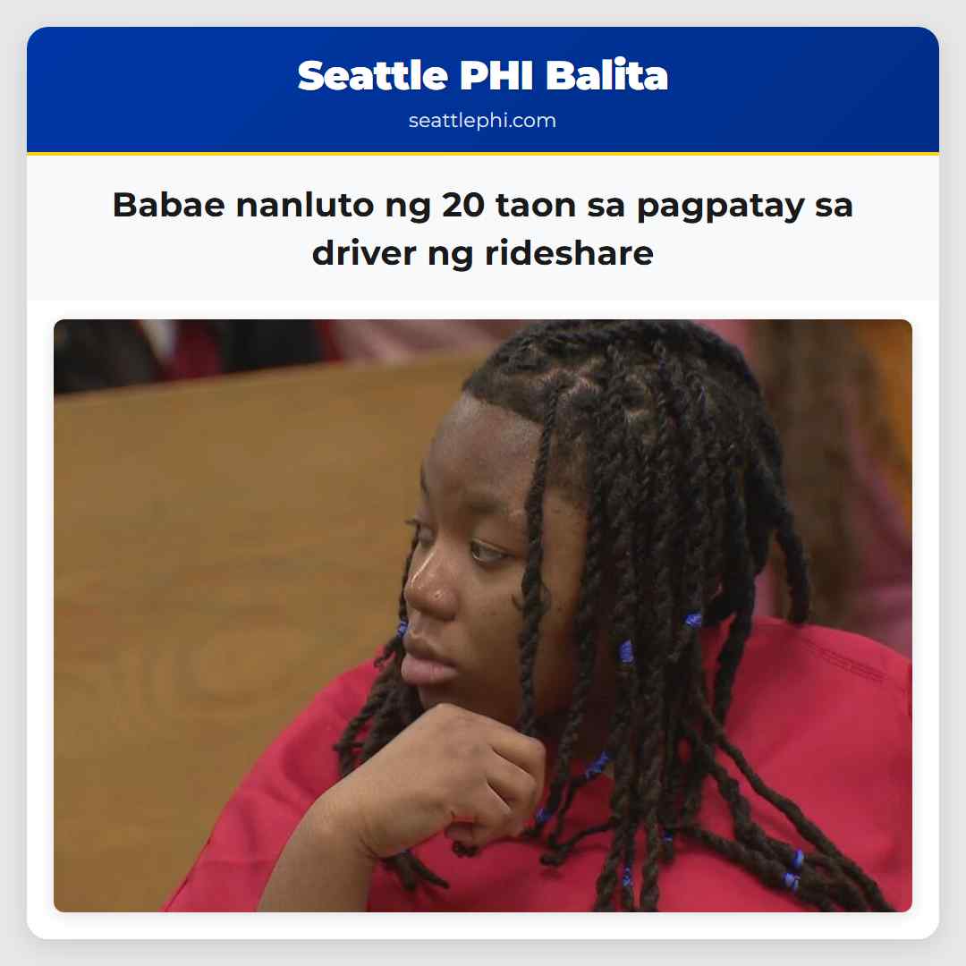 Babae nanluto ng 20 taon sa pagpatay sa driver ng