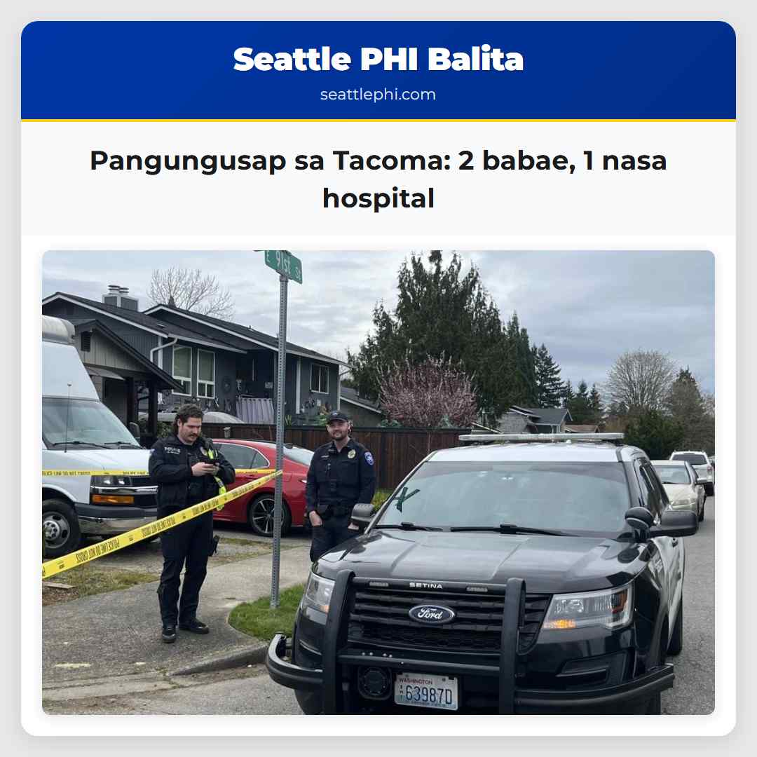 Pangungusap sa Tacoma: 2 babae, 1 nasa hospital