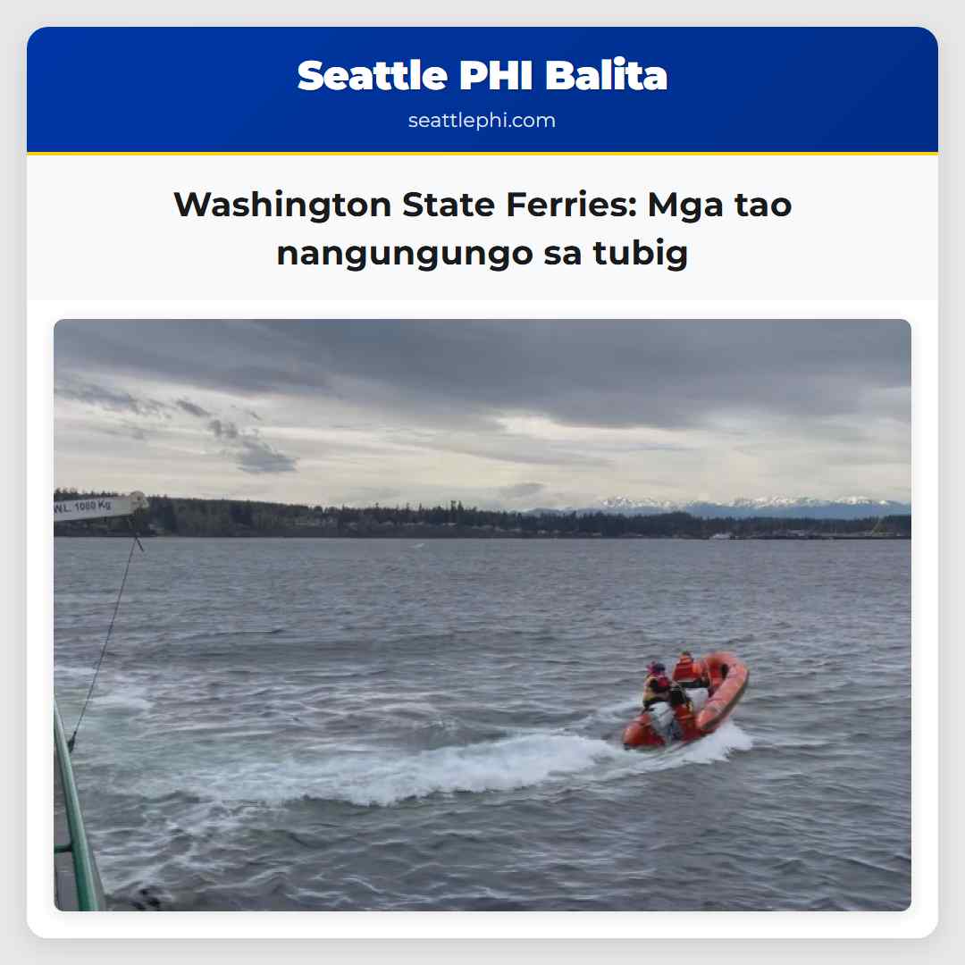 Washington State Ferries: Mga tao nangungungo sa