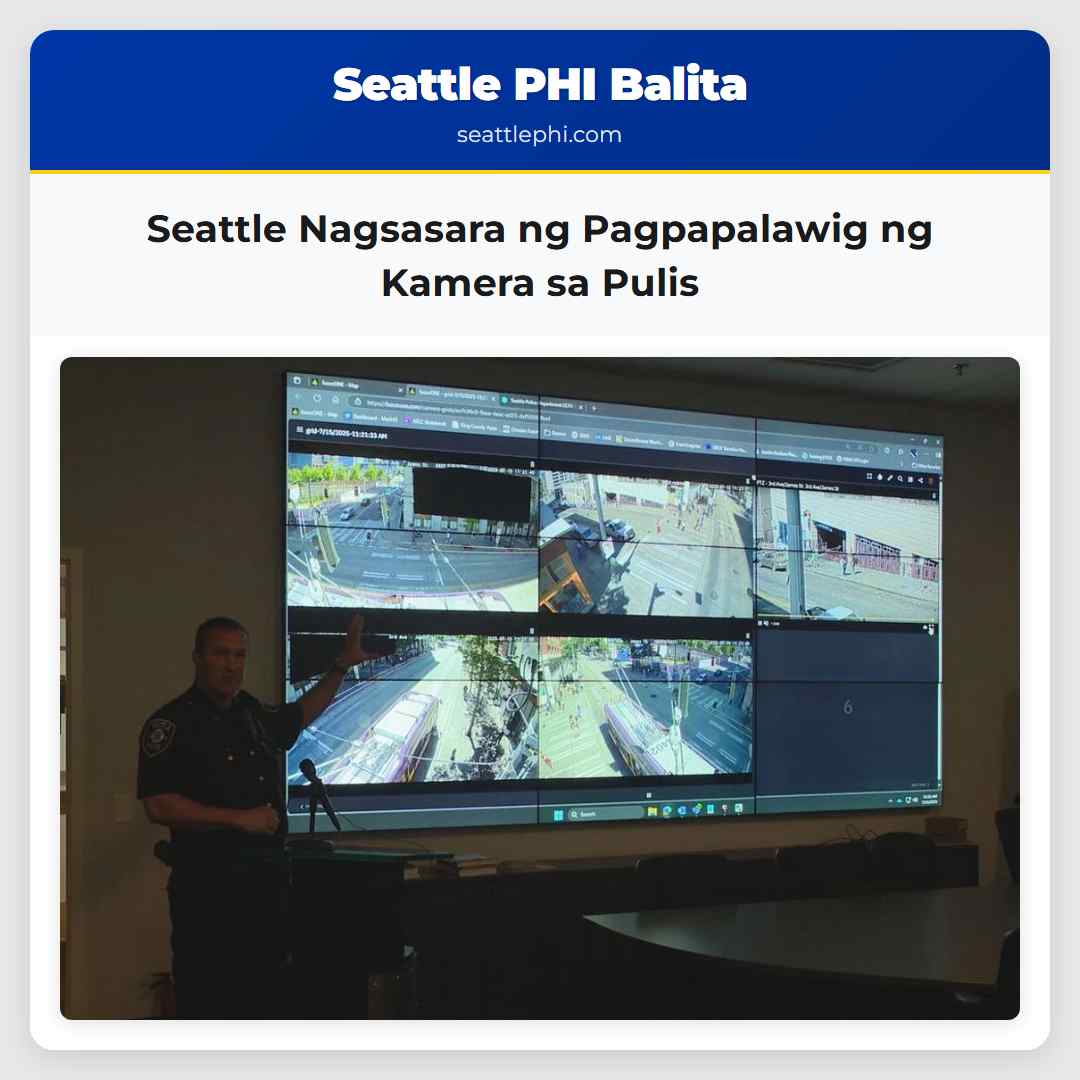 Seattle Nagsasara ng Pagpapalawig ng Kamera sa