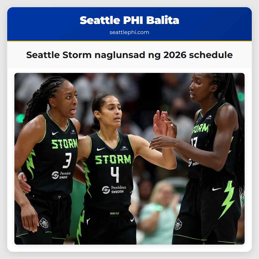 Seattle Storm naglunsad ng 2026 schedule