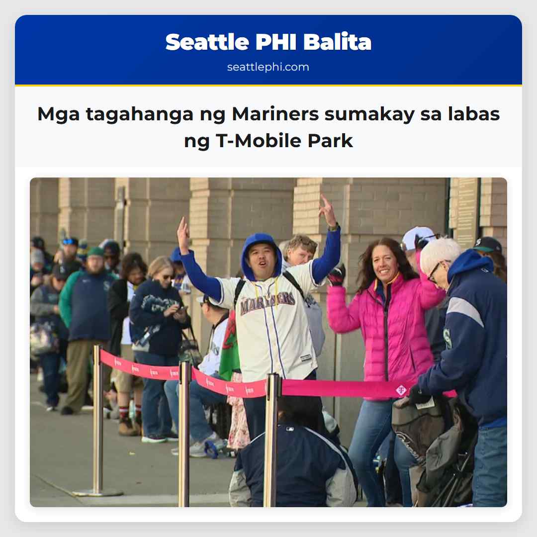 Mga tagahanga ng Mariners sumakay sa labas ng