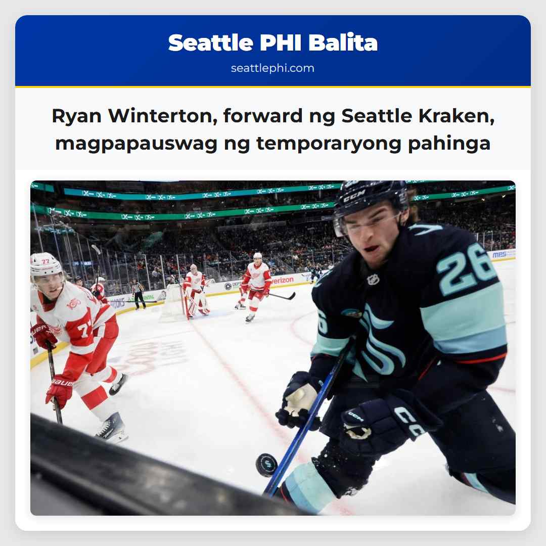 Ryan Winterton, forward ng Seattle Kraken,