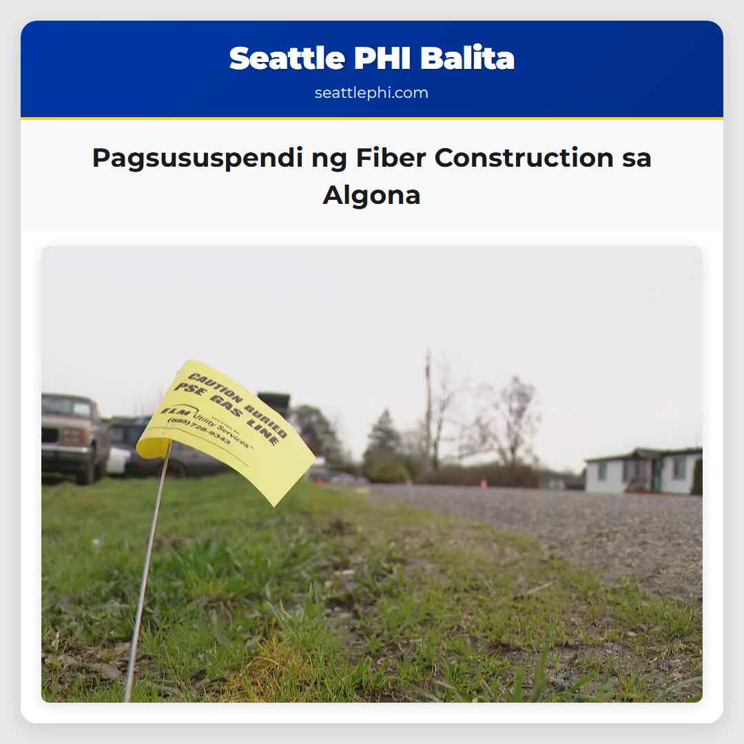 Pagsususpendi ng Fiber Construction sa Algona