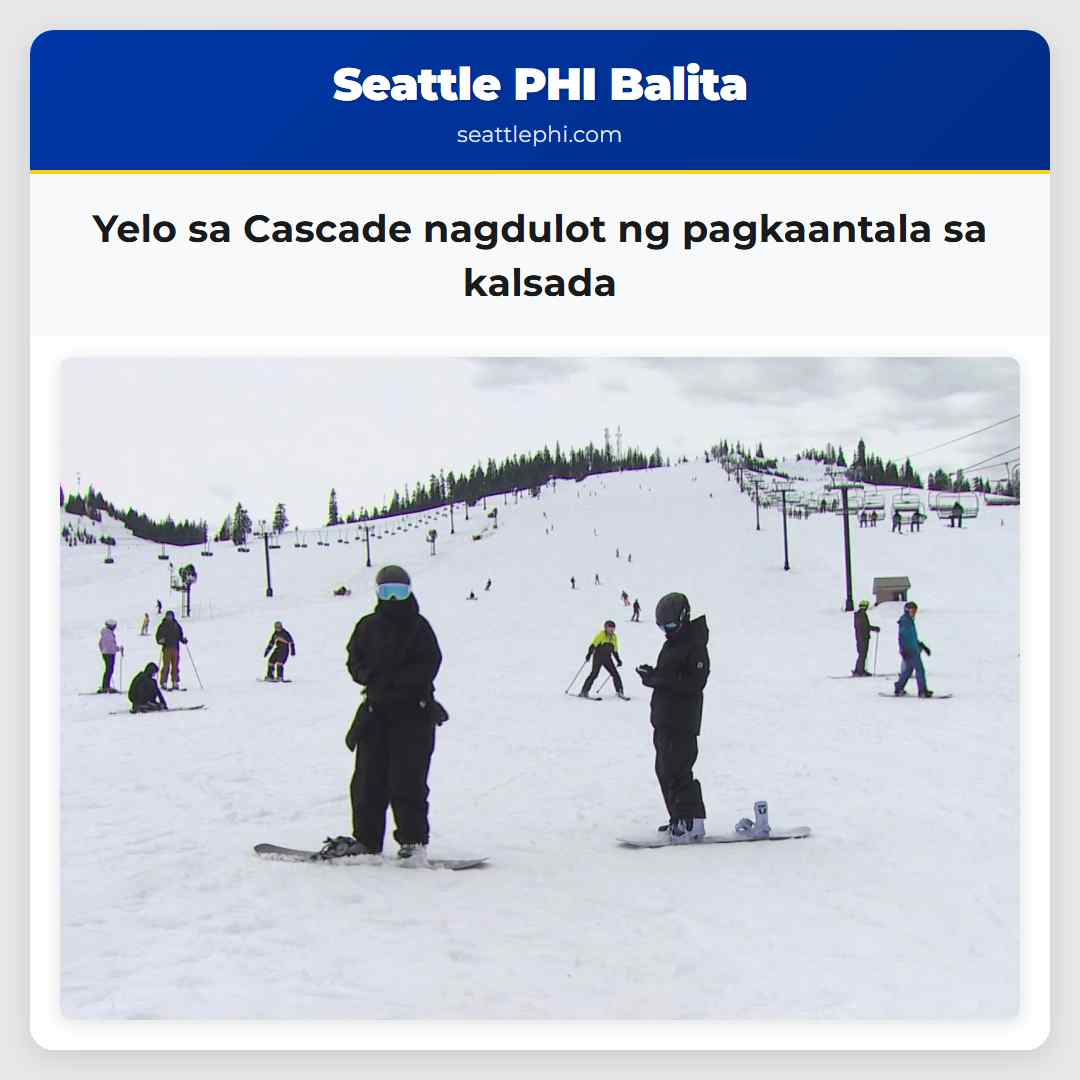 Yelo sa Cascade nagdulot ng pagkaantala sa kalsada