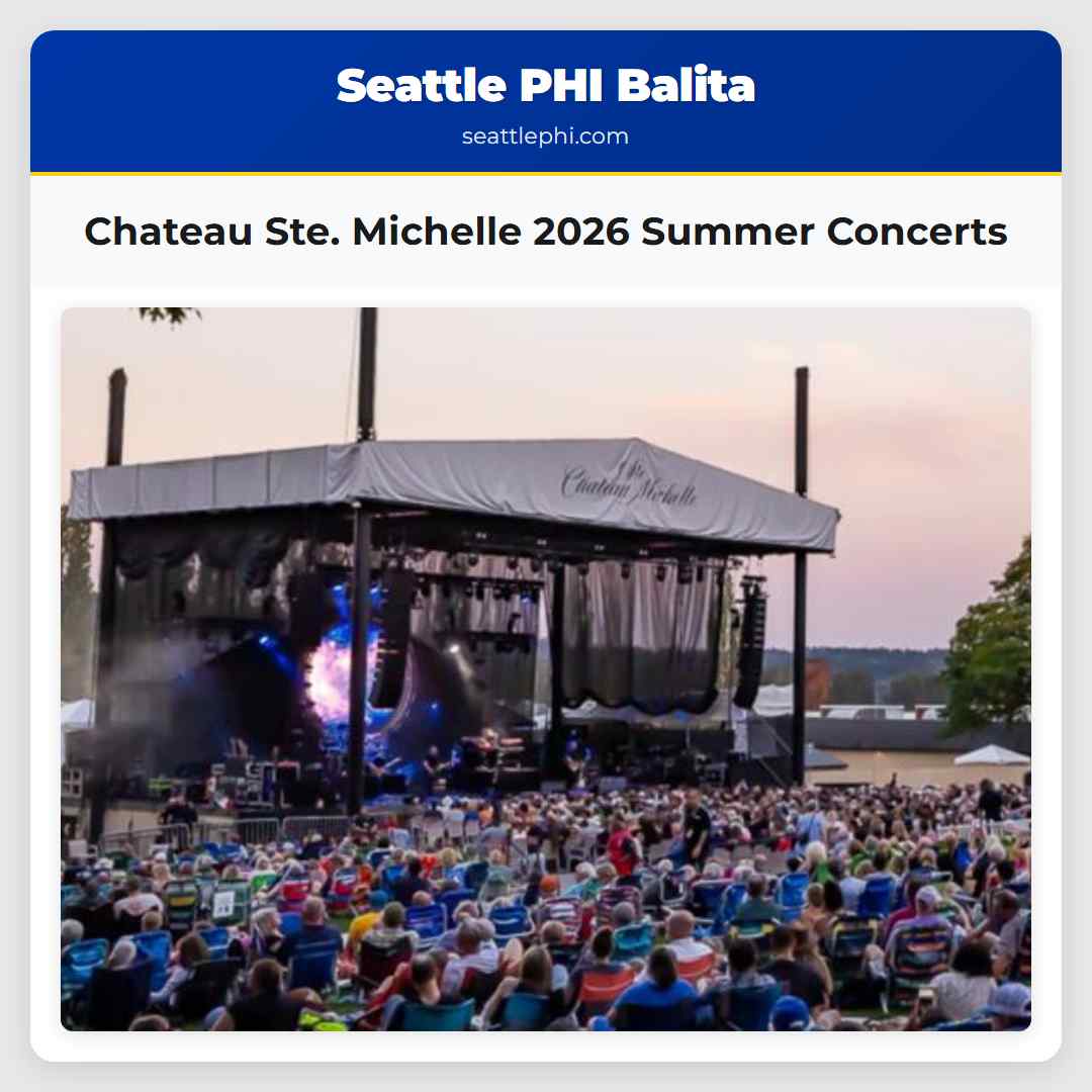 Chateau Ste. Michelle 2026 Summer Concerts
