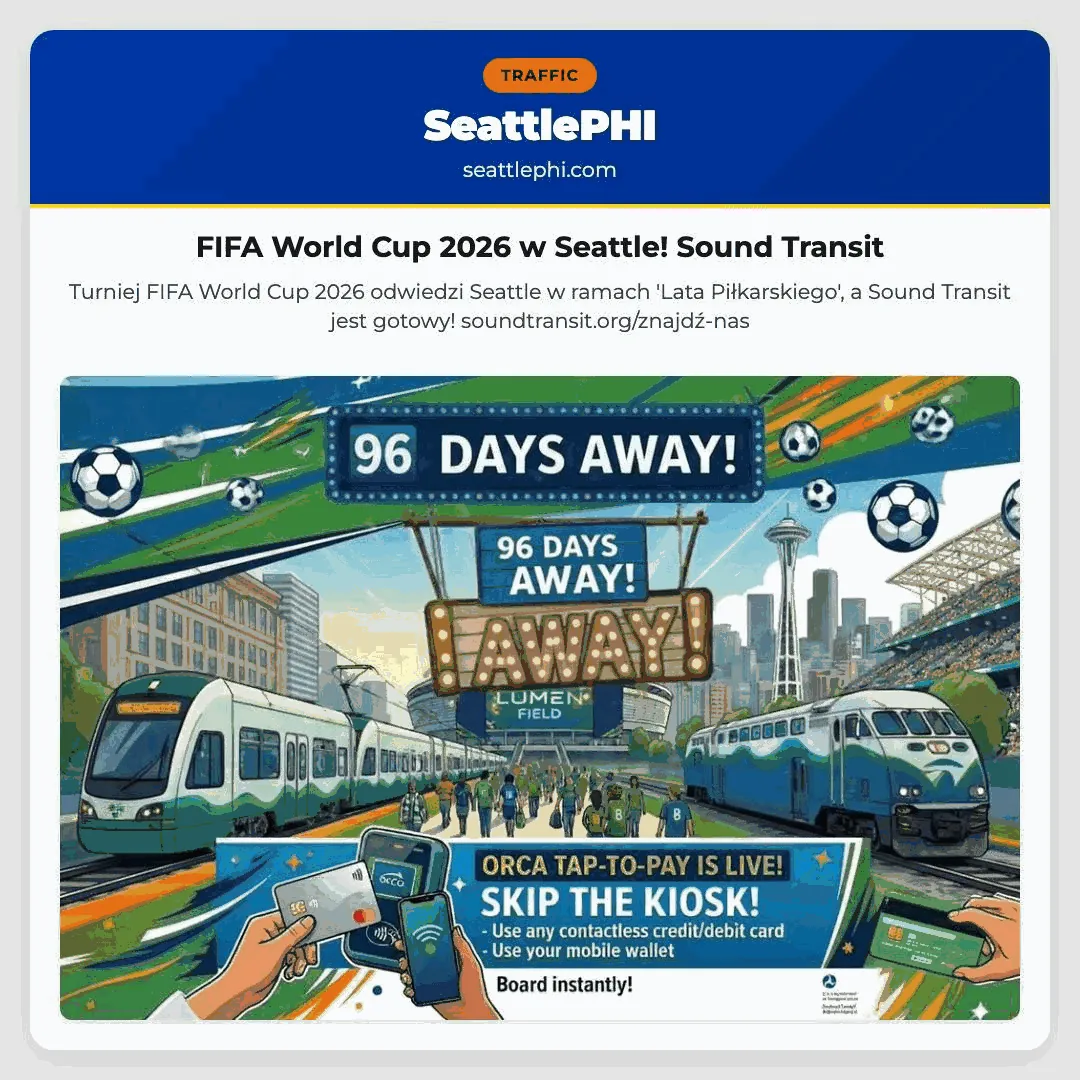 FIFA World Cup 2026 w Seattle! Sound Transit