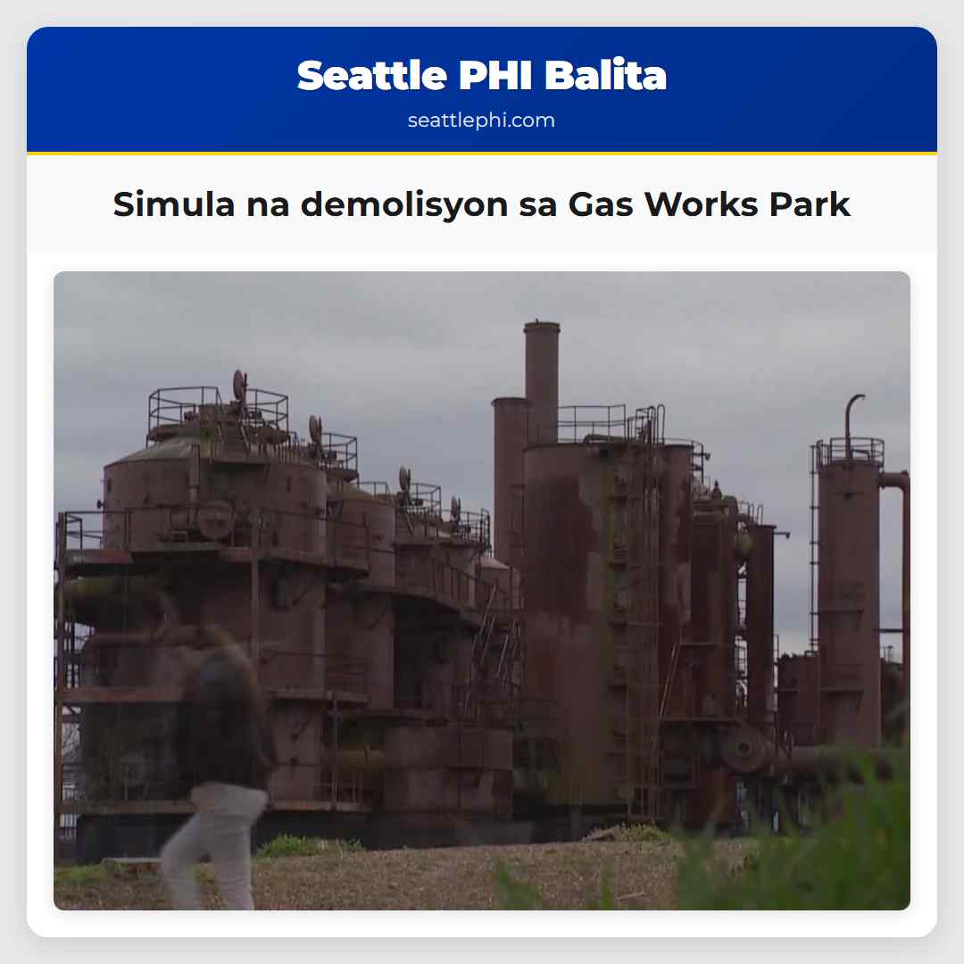 Simula na demolisyon sa Gas Works Park