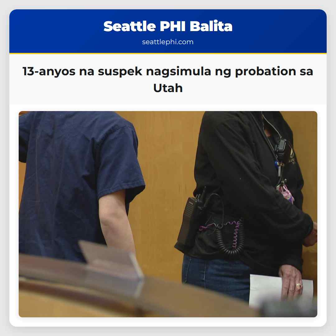 13-anyos na suspek nagsimula ng probation sa Utah