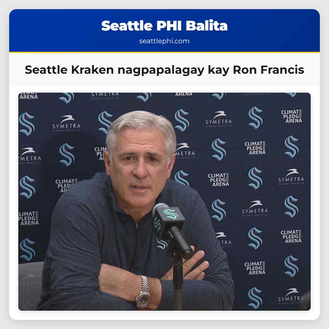 Seattle Kraken nagpapalagay kay Ron Francis