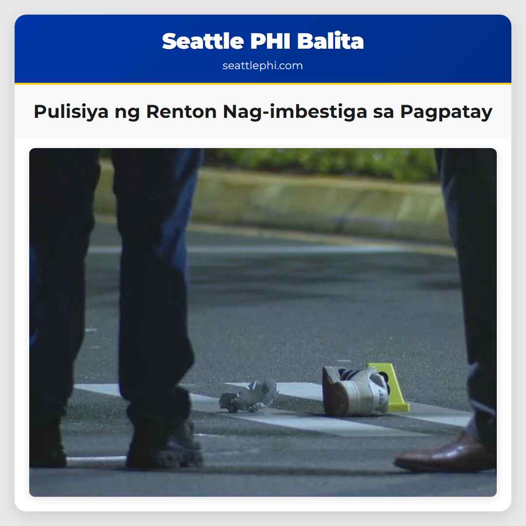 Pulisiya ng Renton Nag-imbestiga sa Pagpatay
