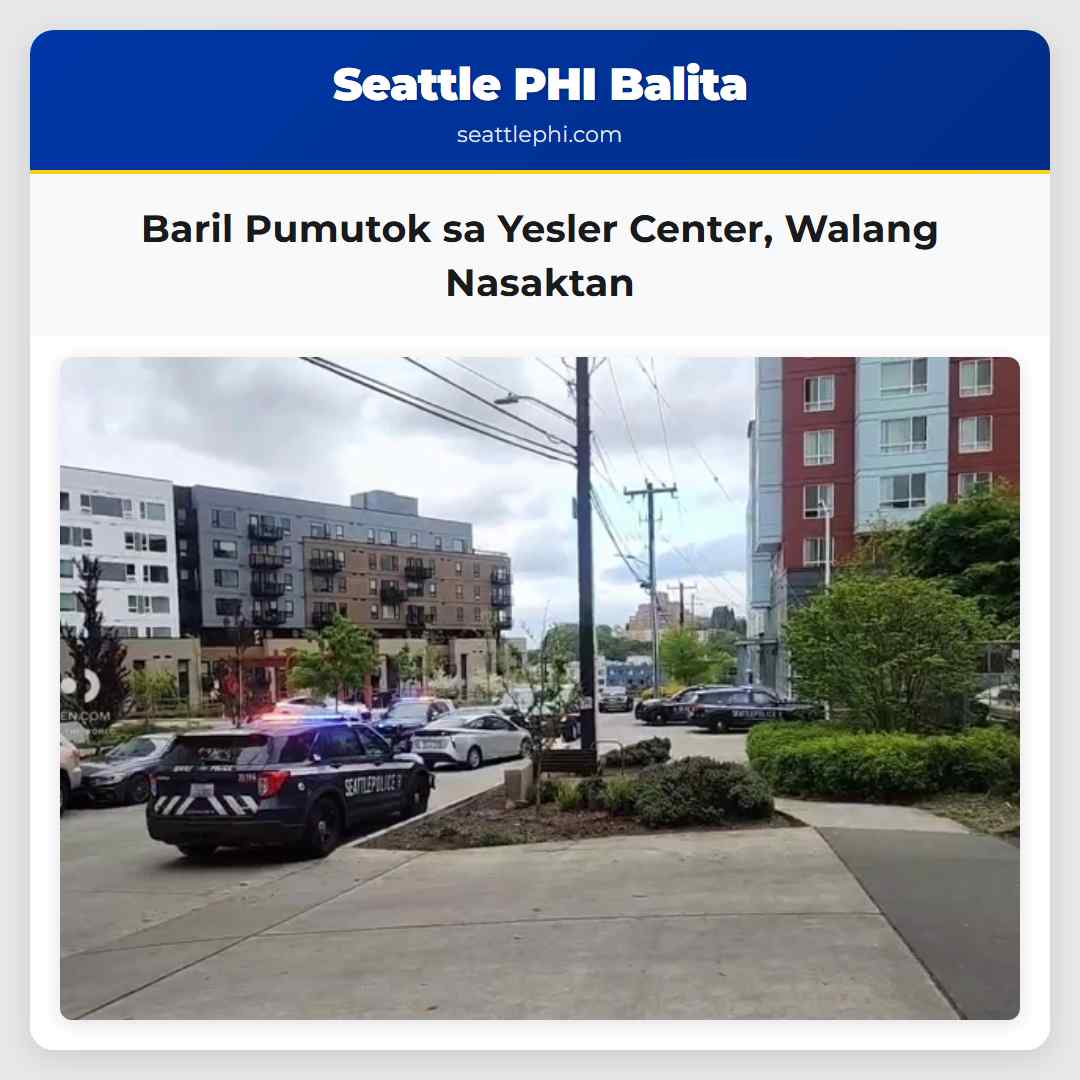 Baril Pumutok sa Yesler Center Walang Nasaktan