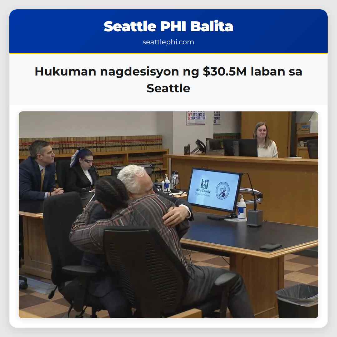 Hukuman nagdesisyon ng $30.5M laban sa Seattle