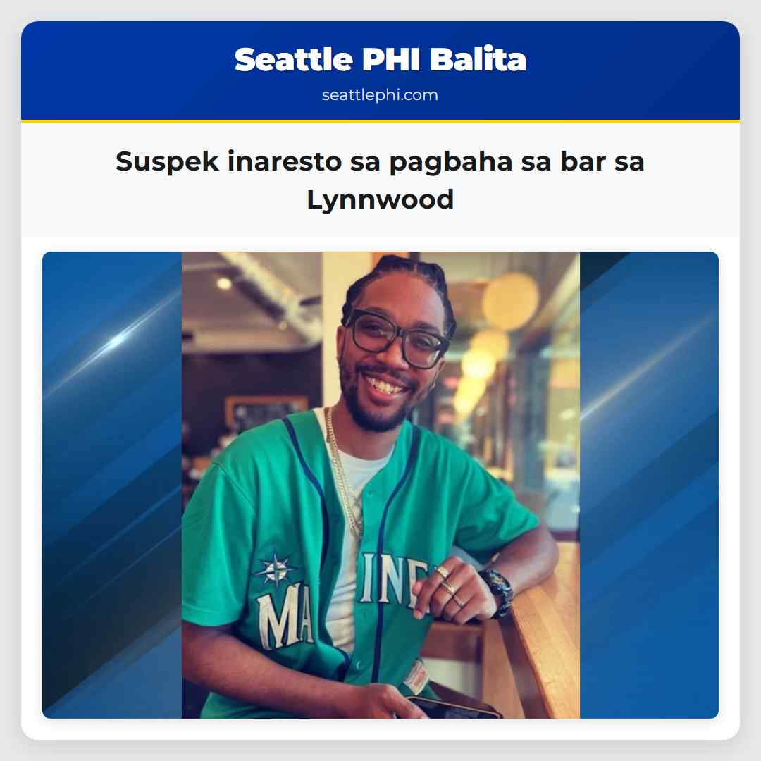 Suspek inaresto sa pagbaha sa bar sa Lynnwood