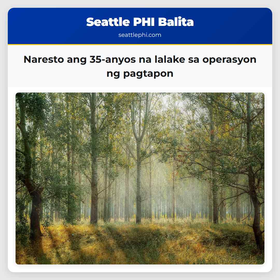 Naresto ang 35-anyos na lalake sa operasyon ng