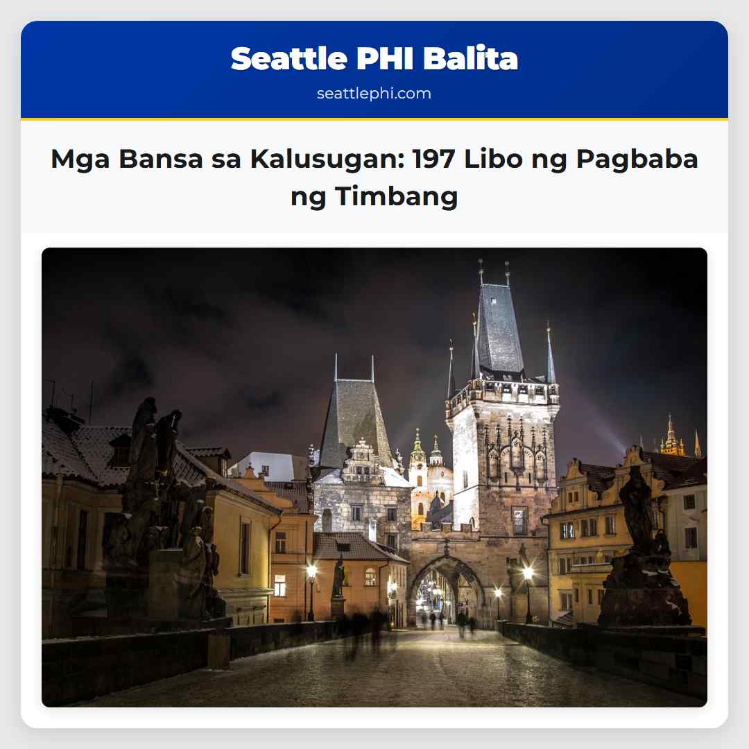 Mga Bansa sa Kalusugan: 197 Libo ng Pagbaba ng