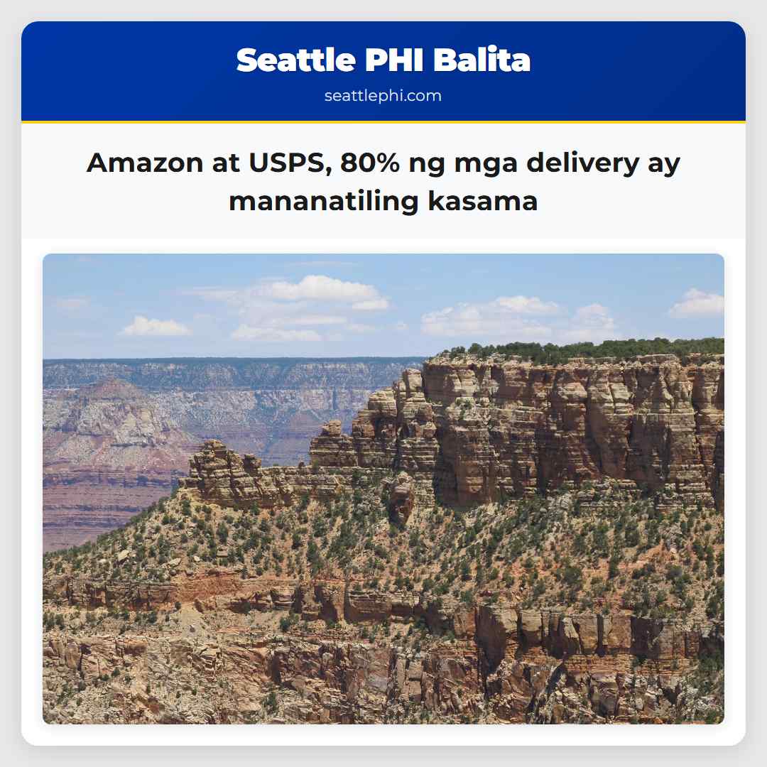 Amazon at USPS, 80% ng mga delivery ay