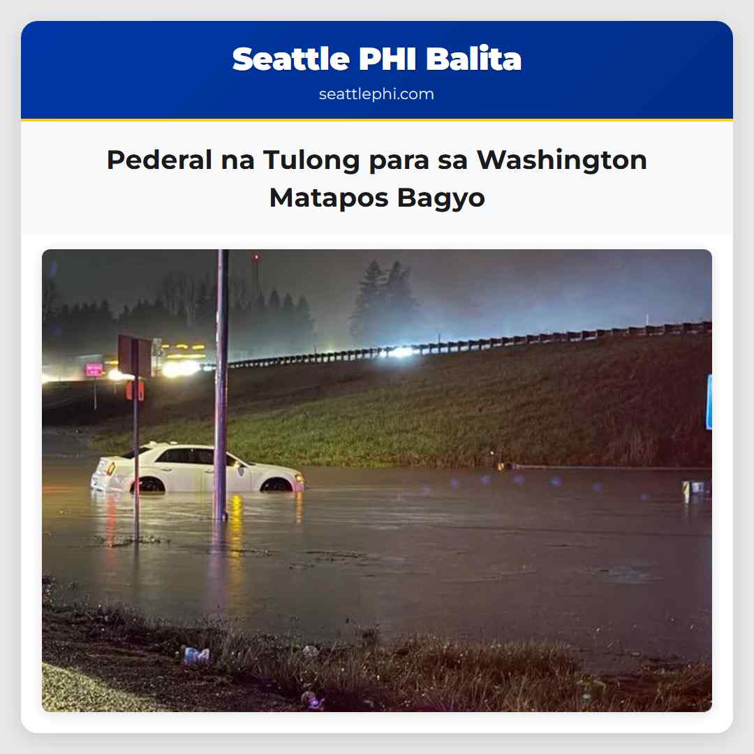 Pederal na Tulong para sa Washington Matapos Bagyo