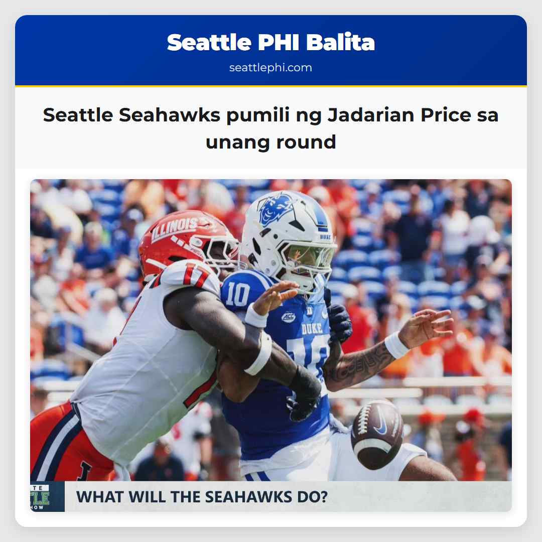 Seattle Seahawks pumili ng Jadarian Price sa unang round