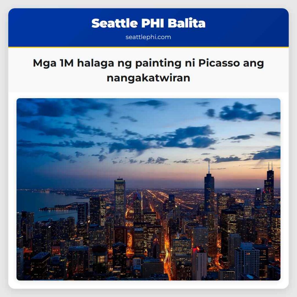 Mga 1M halaga ng painting ni Picasso ang