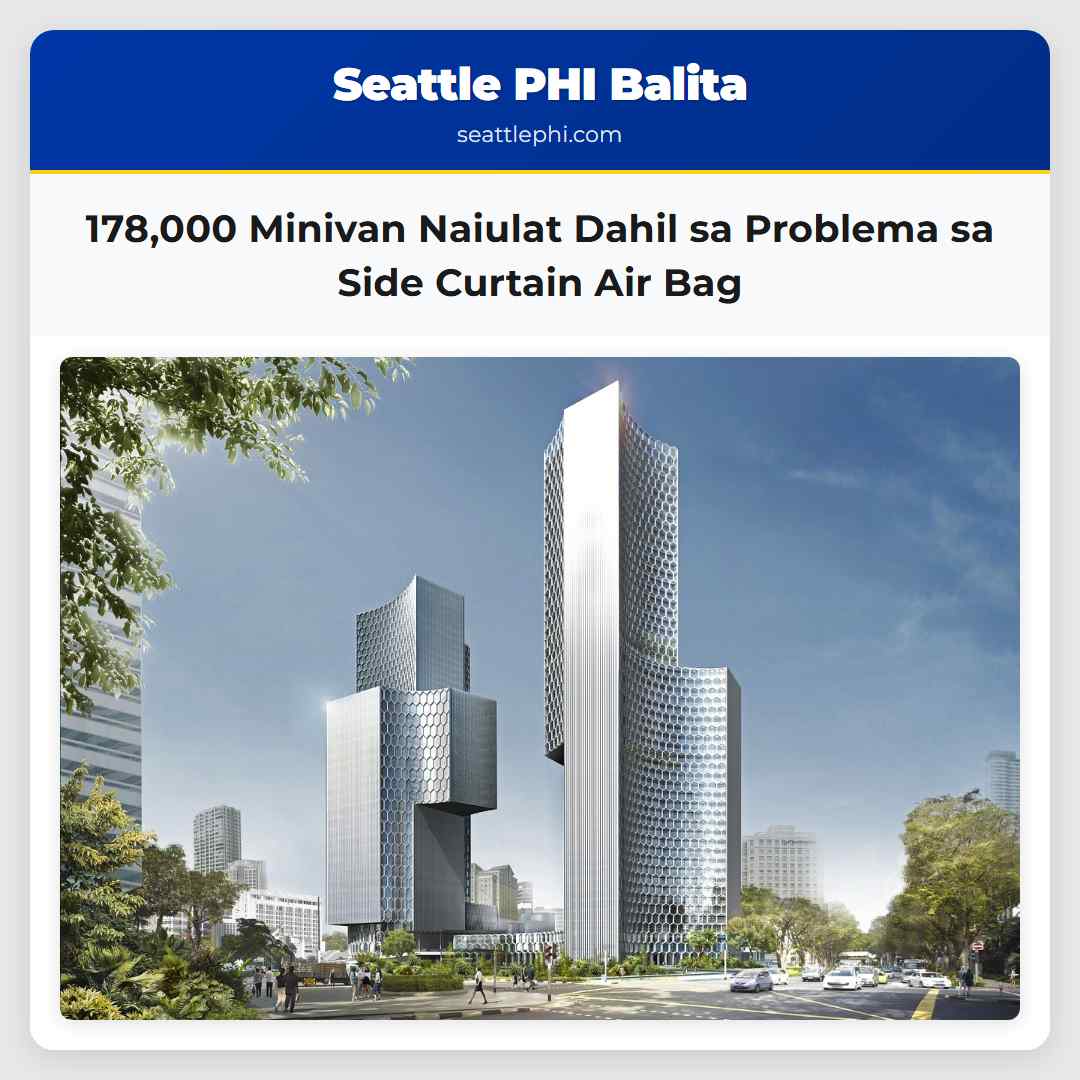 178,000 Minivan Naiulat Dahil sa Problema sa Side