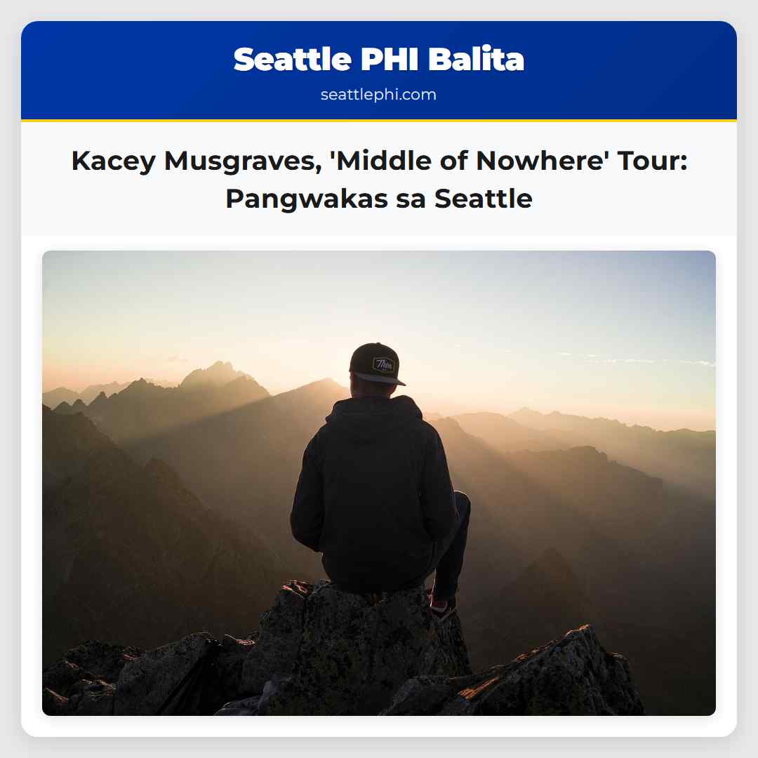 Kacey Musgraves Middle of Nowhere Tour Pangwakas sa Seattle