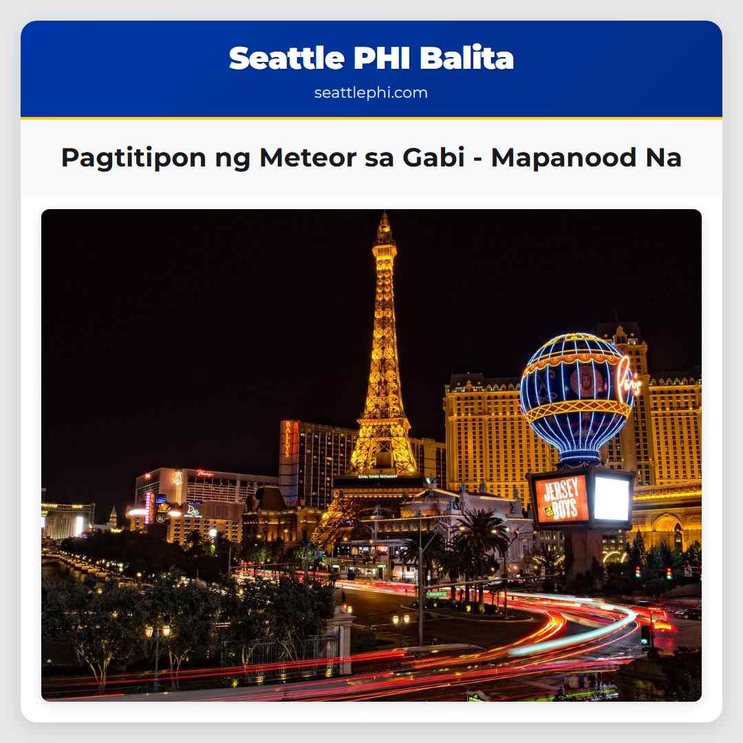 Pagtitipon ng Meteor sa Gabi - Mapanood Na