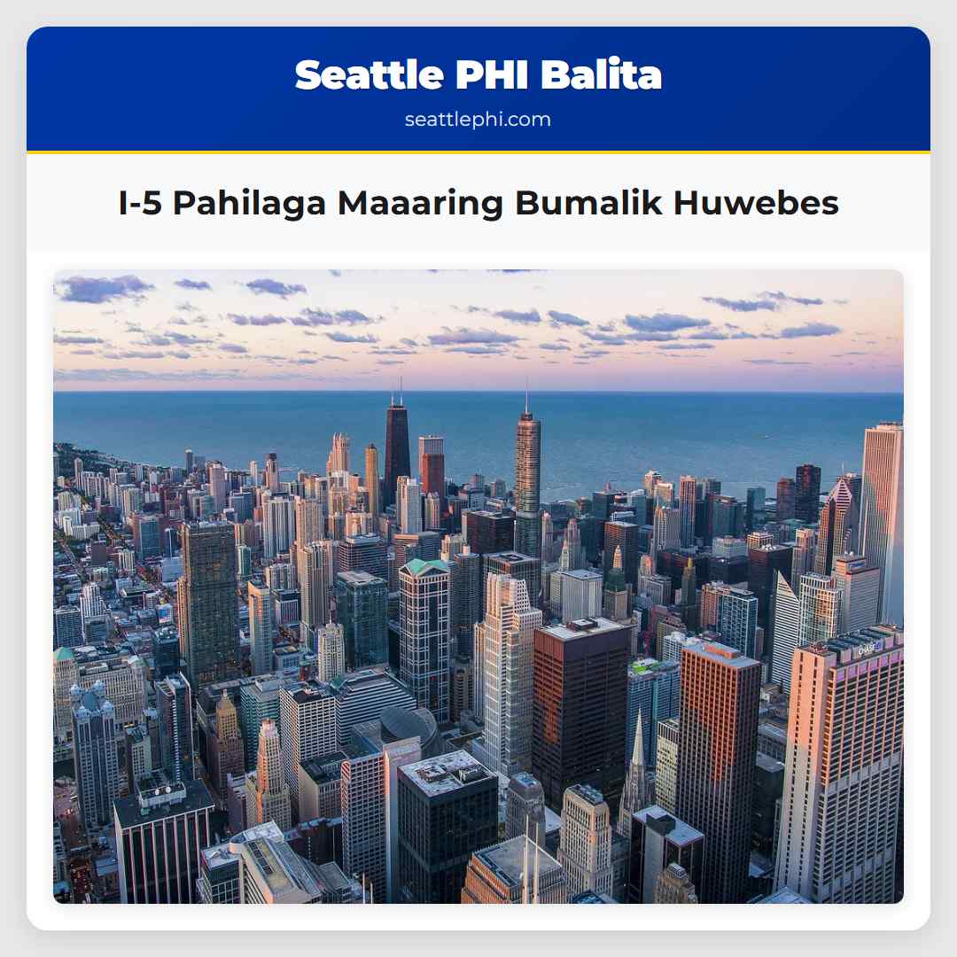 I-5 Pahilaga Maaaring Bumalik Huwebes