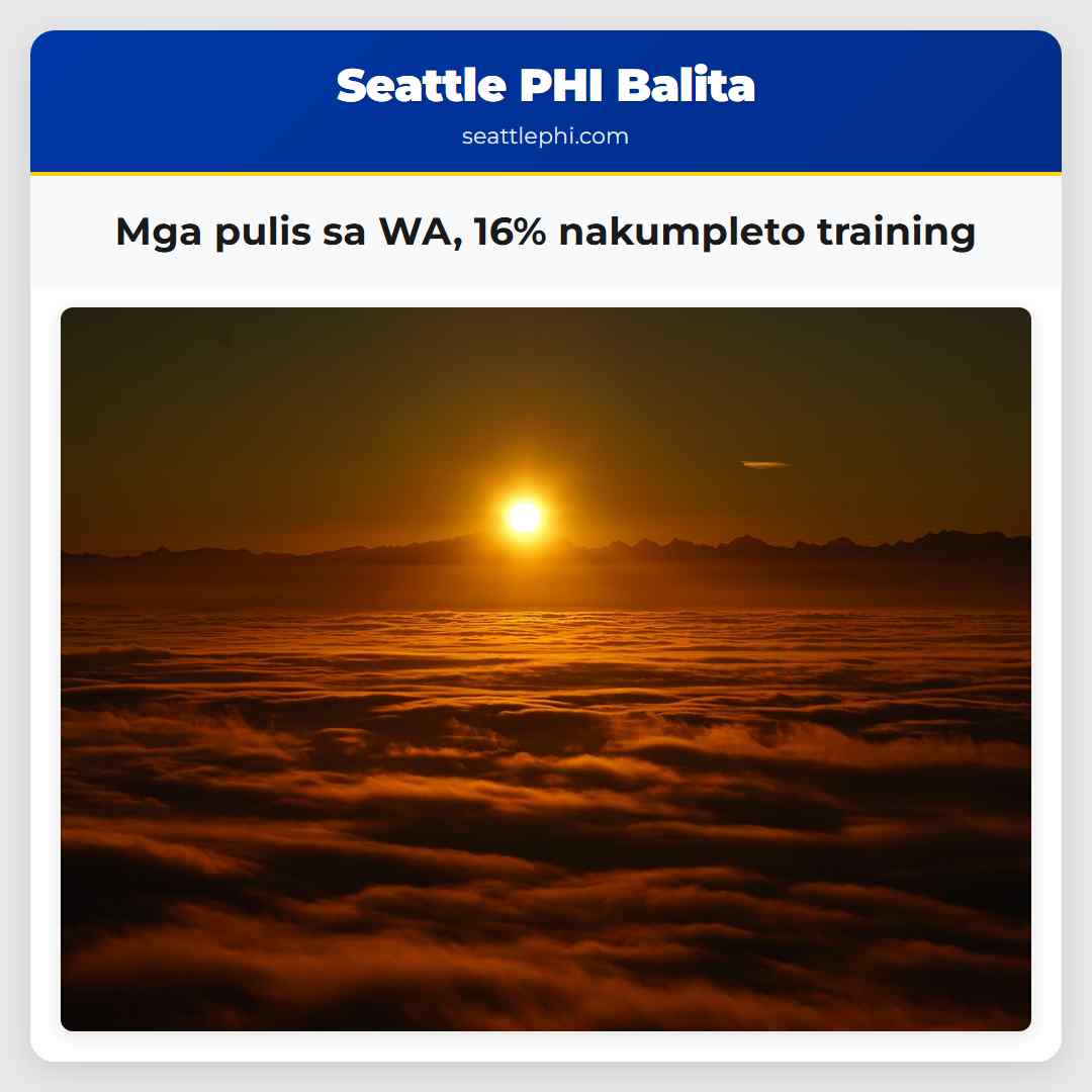 Mga pulis sa WA, 16% nakumpleto training