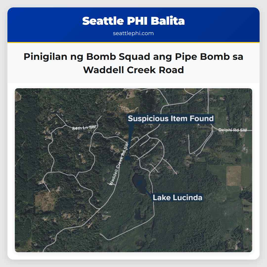 Pinigilan ng Bomb Squad ang Pipe Bomb sa Waddell Creek Road