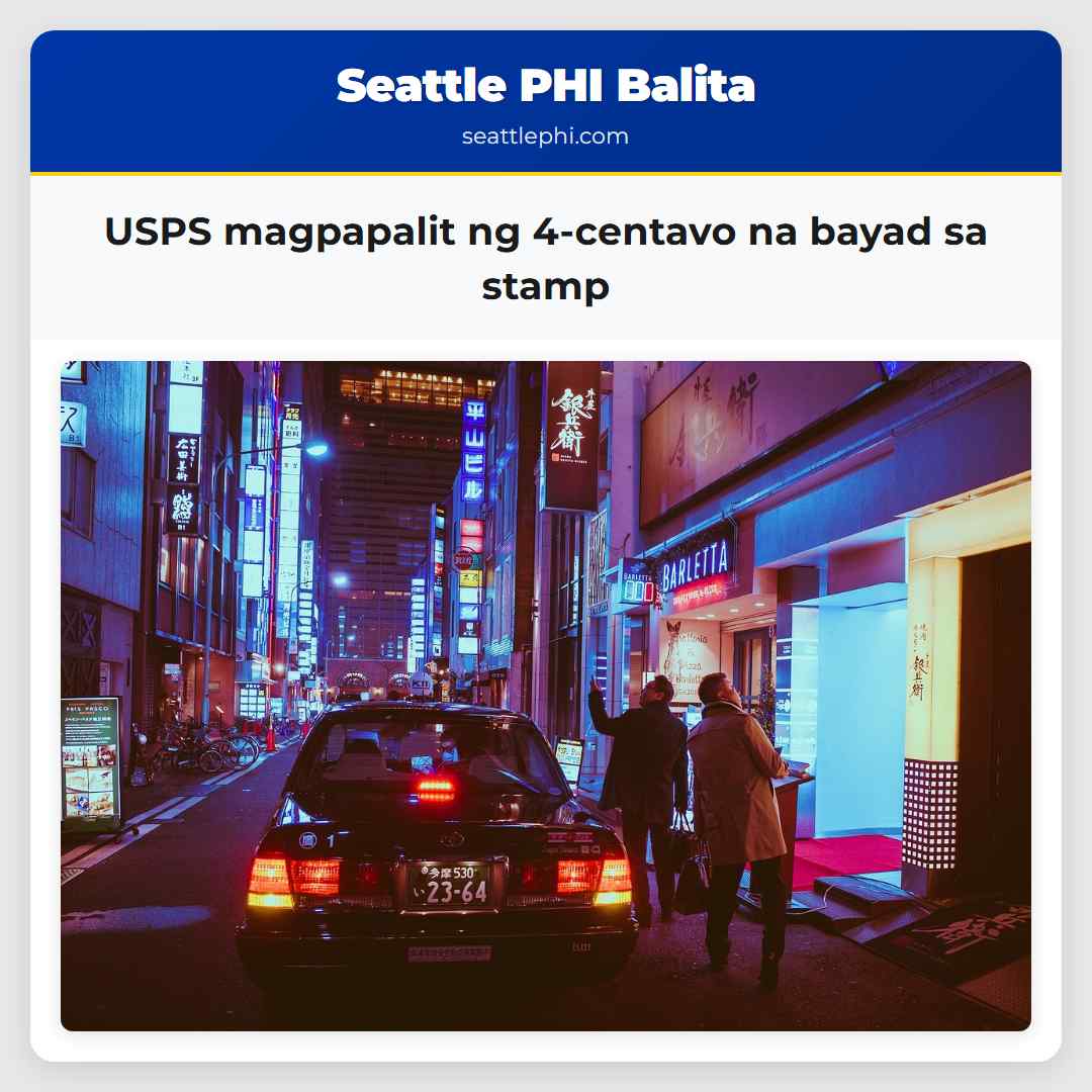 USPS magpapalit ng 4-centavo na bayad sa stamp