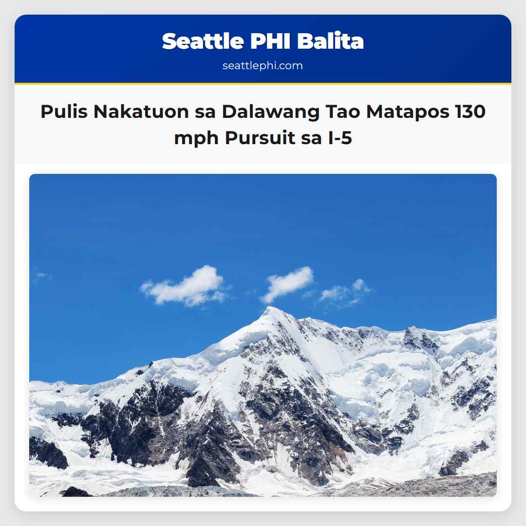 Pulis Nakatuon sa Dalawang Tao Matapos 130 mph