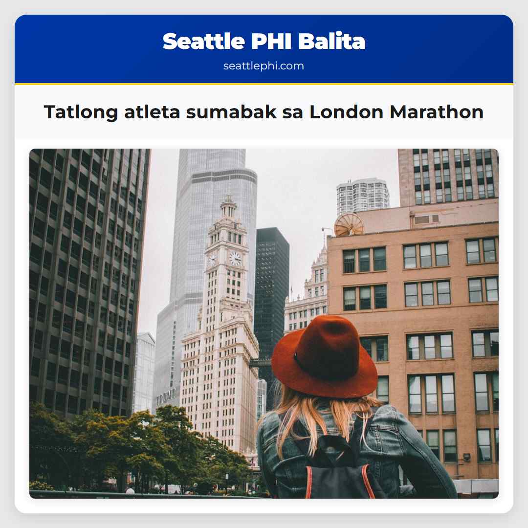 Tatlong atleta sumabak sa London Marathon