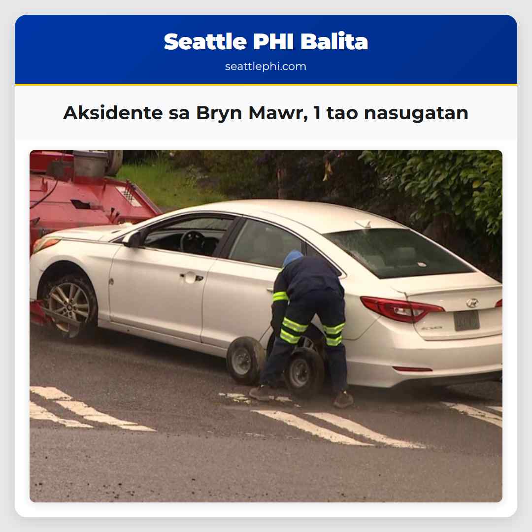 Aksidente sa Bryn Mawr, 1 tao nasugatan