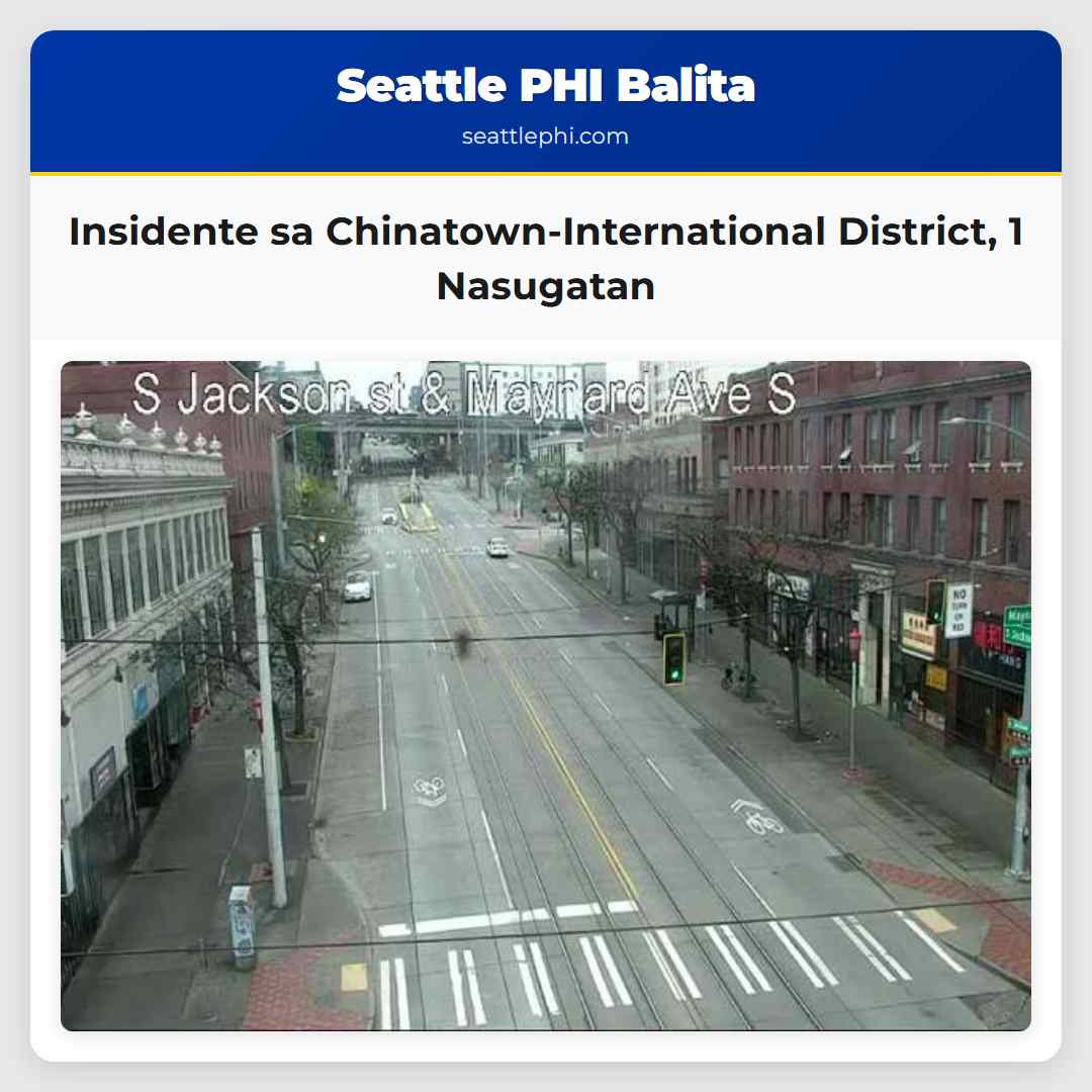 Insidente sa Chinatown-International District 1 Nasugatan