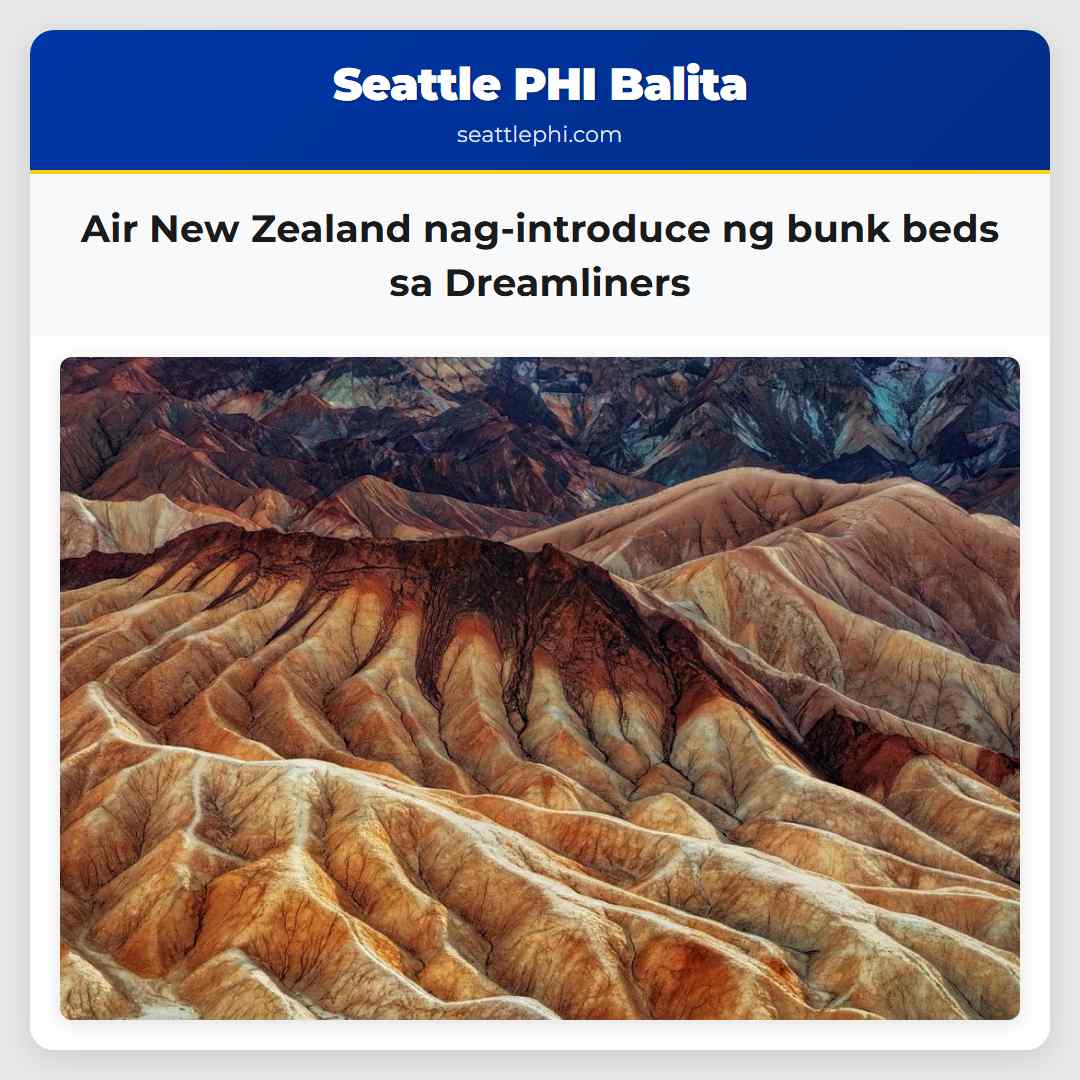 Air New Zealand nag-introduce ng bunk beds sa