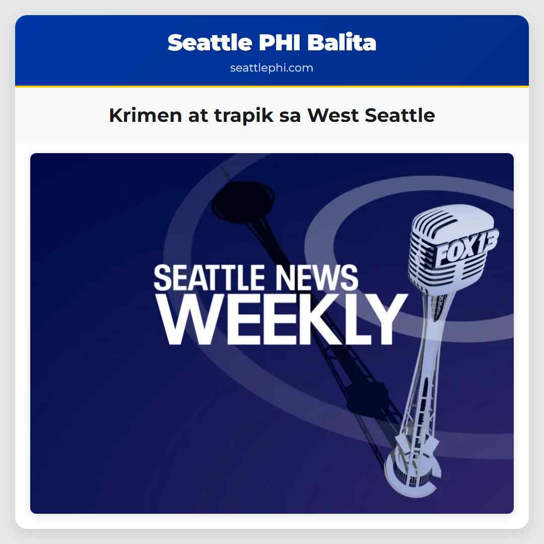 Krimen at trapik sa West Seattle