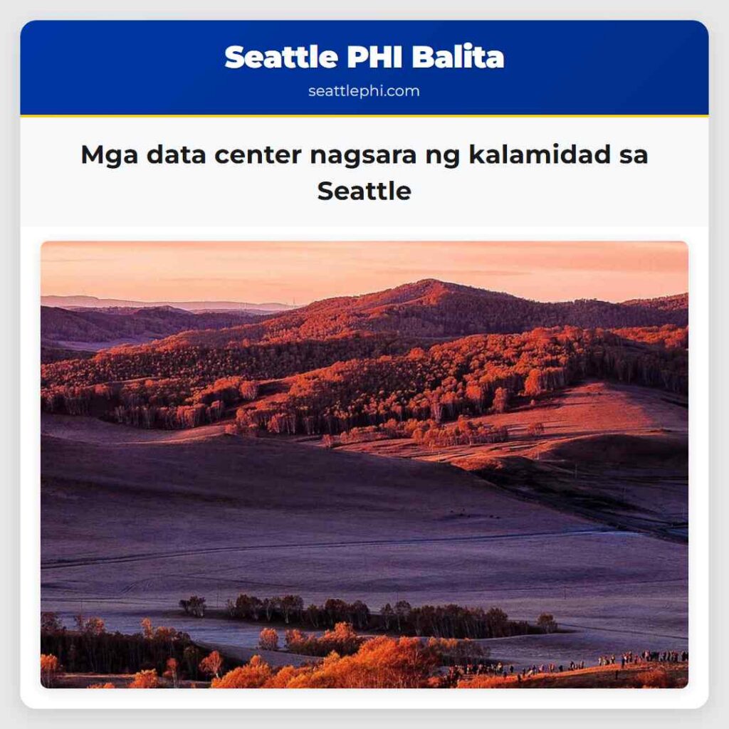 Mga data center nagsara ng kalamidad sa Seattle