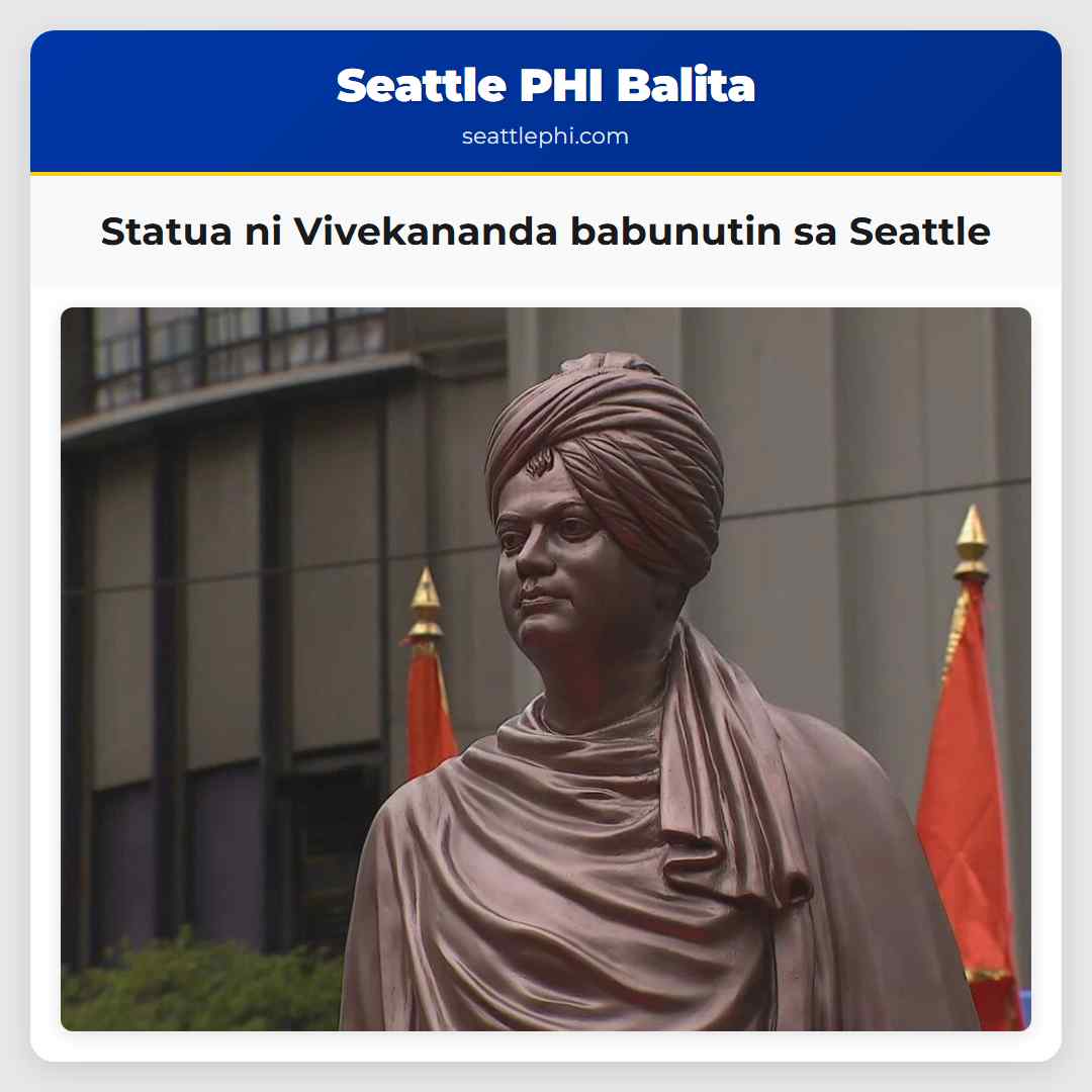 Statua ni Vivekananda babunutin sa Seattle