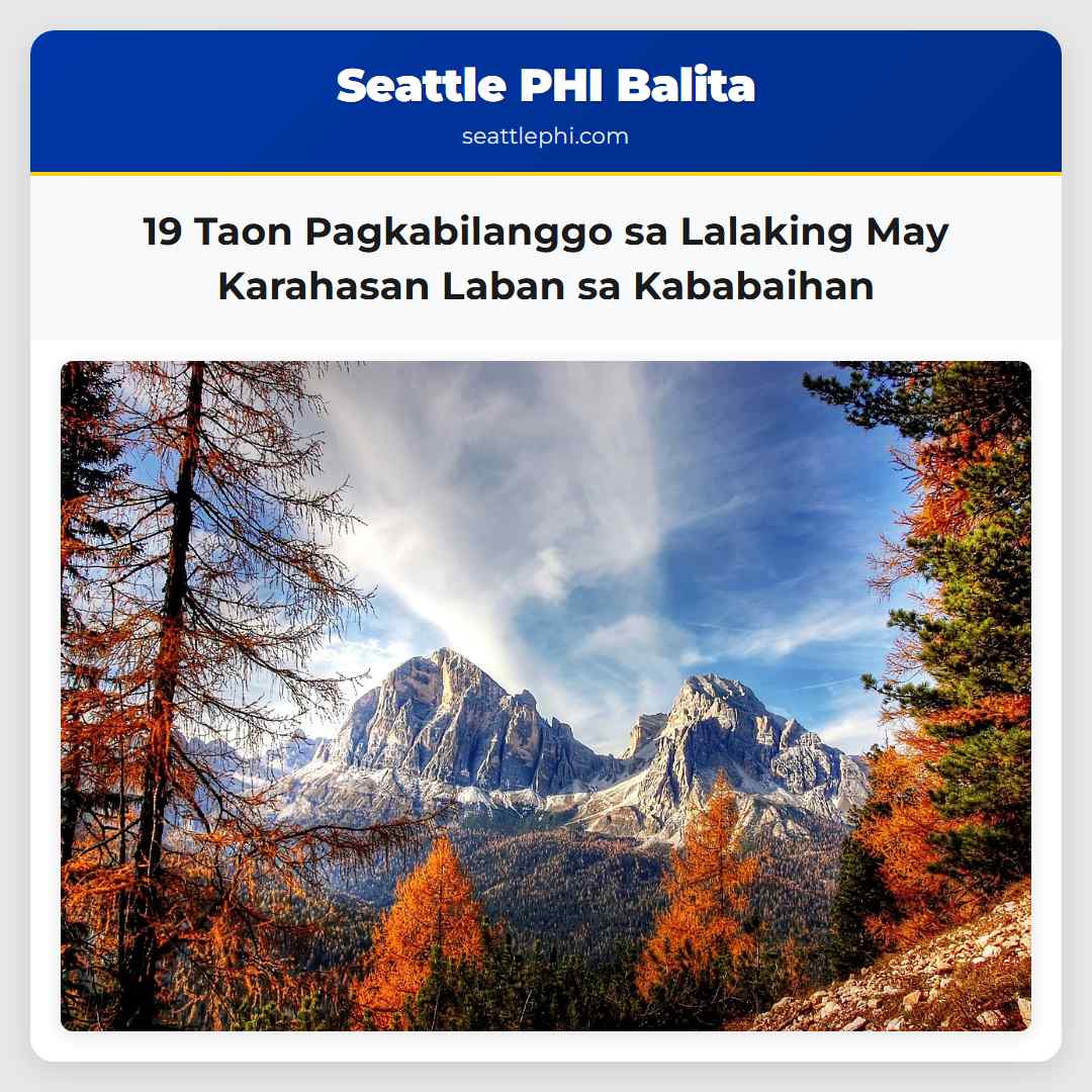 19 Taon Pagkabilanggo sa Lalaking May Karahasan Laban sa Kababaihan