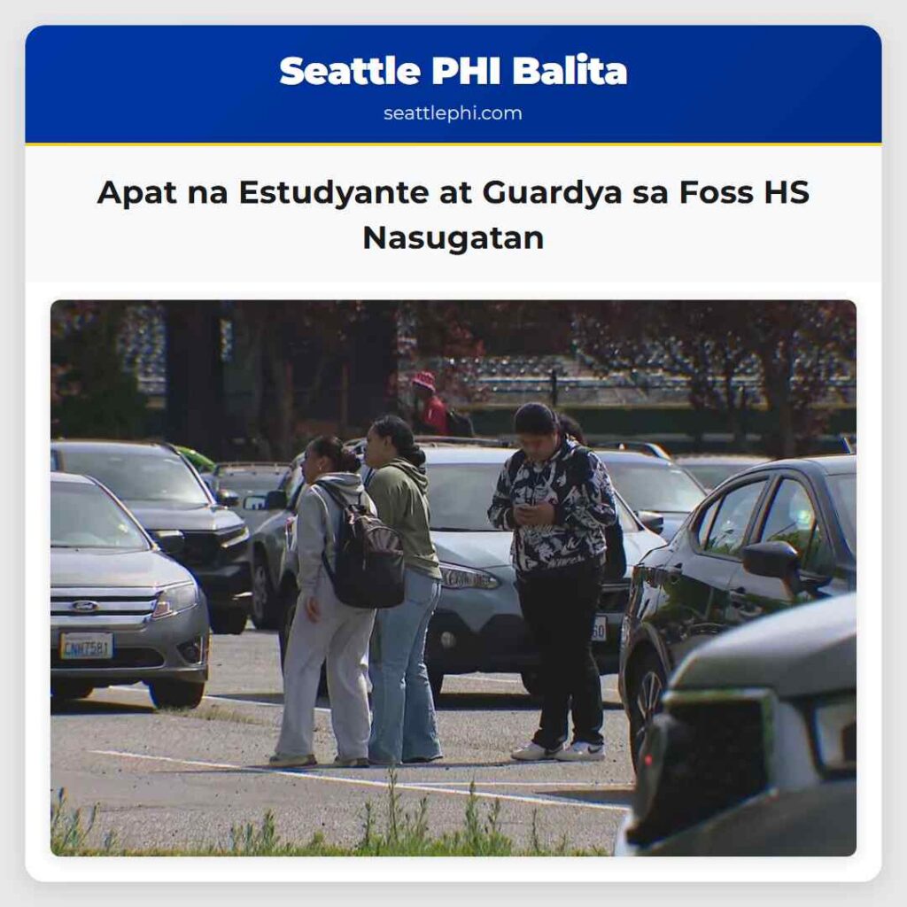 Apat na Estudyante at Guardya sa Foss HS Nasugatan