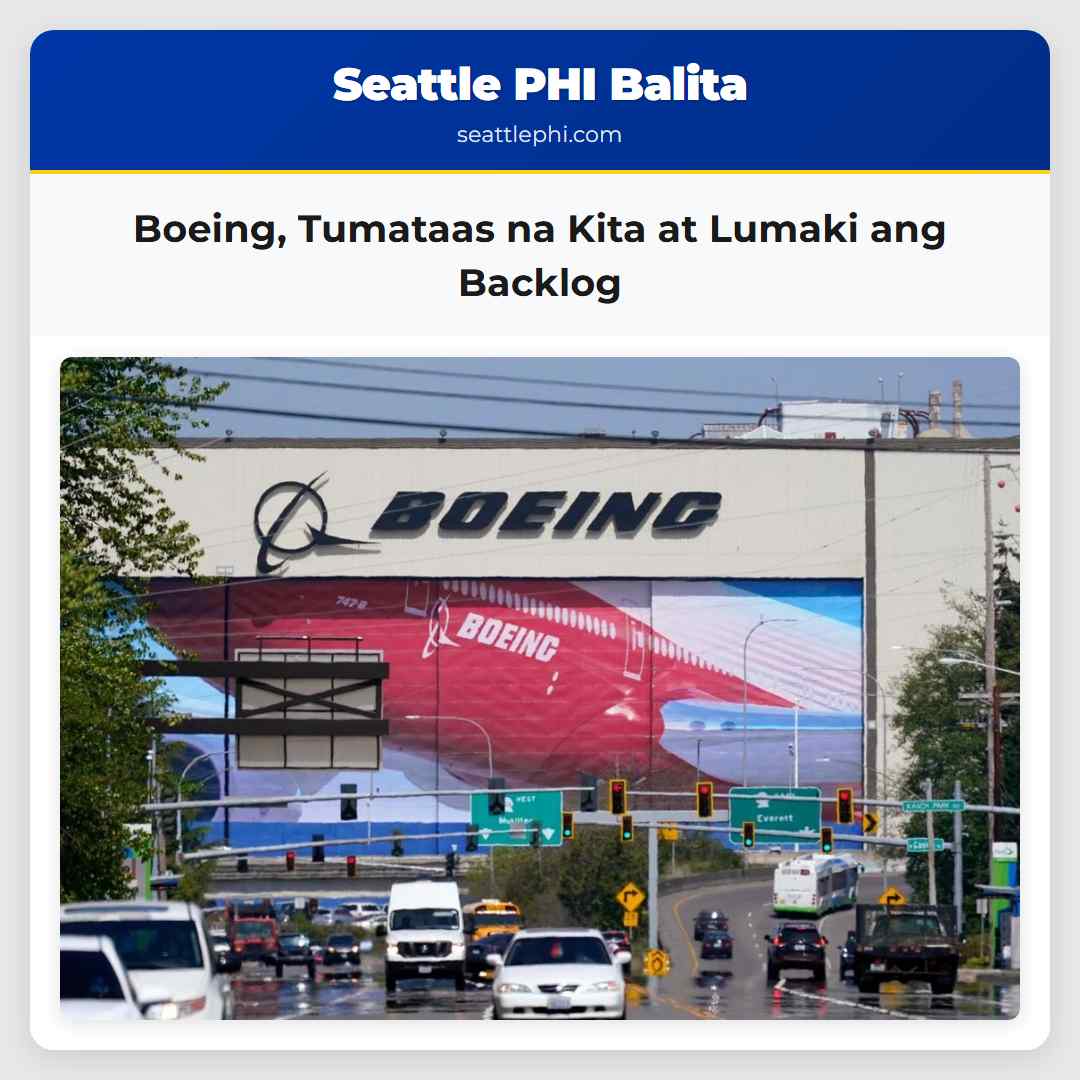 Boeing Tumataas na Kita at Lumaki ang Backlog