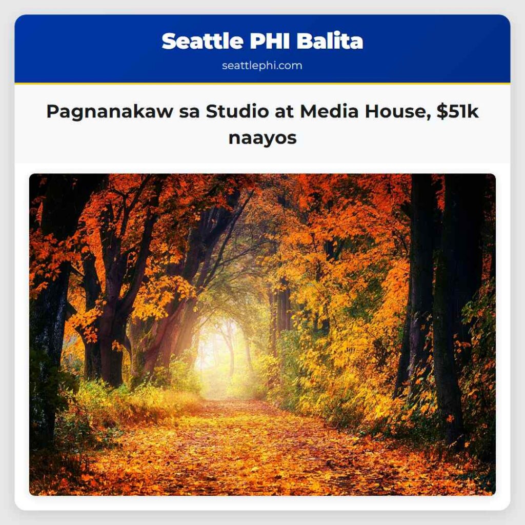 Pagnanakaw sa Studio at Media House, $51k naayos