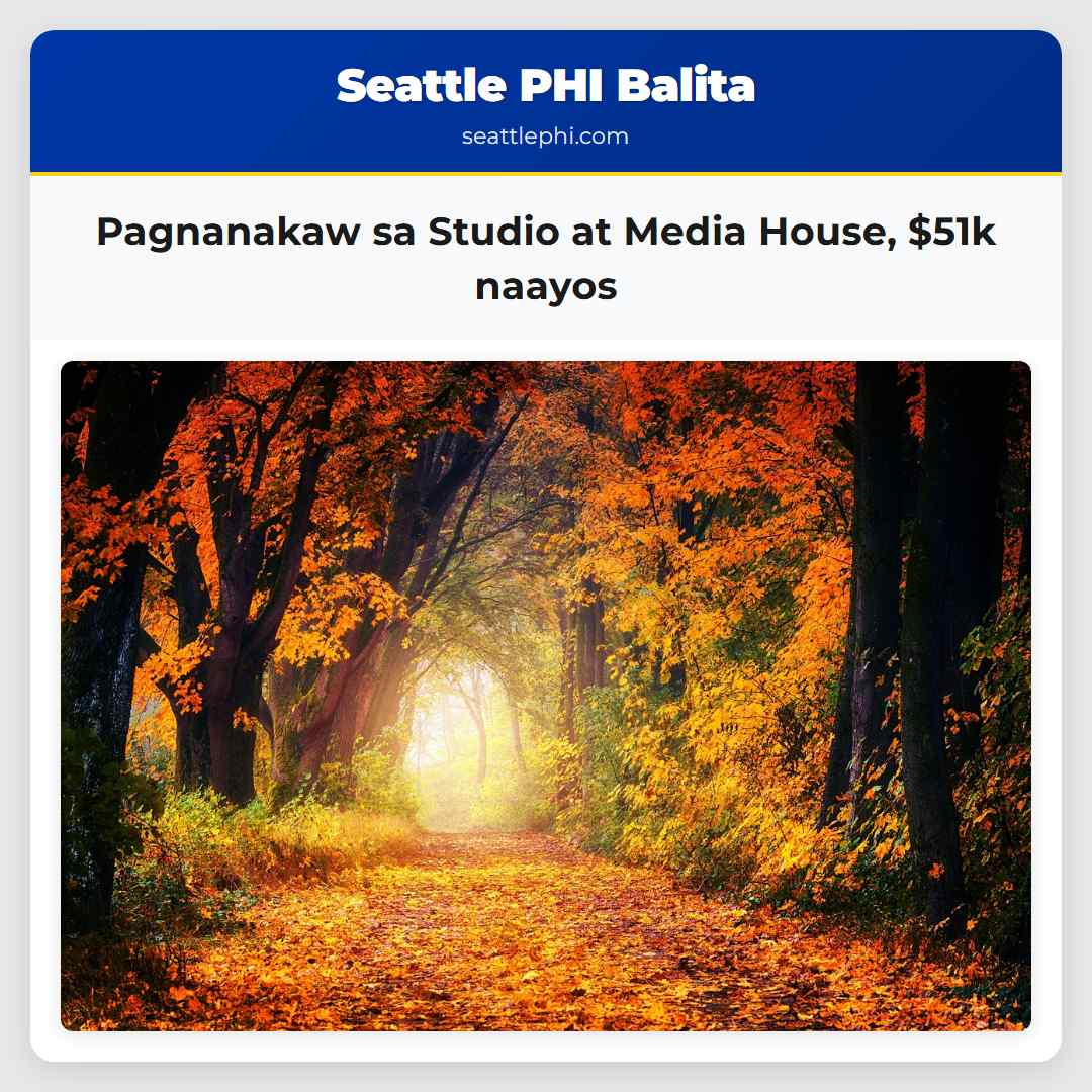 Pagnanakaw sa Studio at Media House $51k naayos