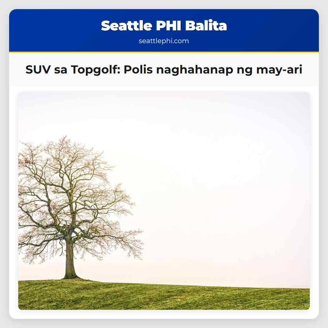 SUV sa Topgolf: Polis naghahanap ng may-ari