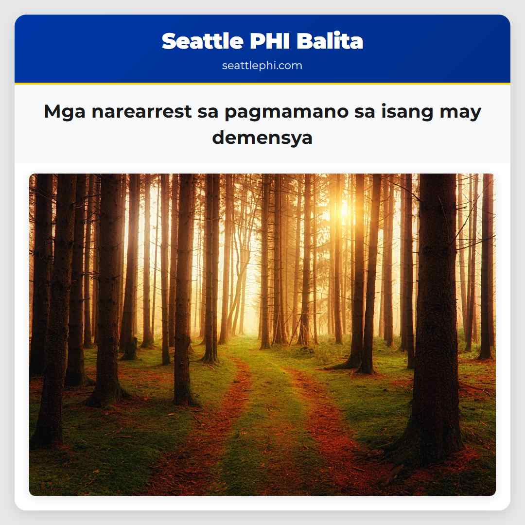 Mga narearrest sa pagmamano sa isang may demensya